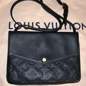 Black Louis Vuitton Twice Empreinte